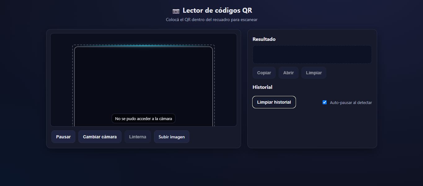Lector de Códigos QR